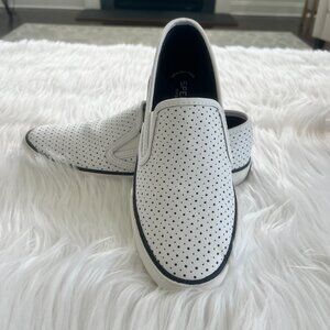 Sperry Pier Side Leather White Slip-On sz. 8M
